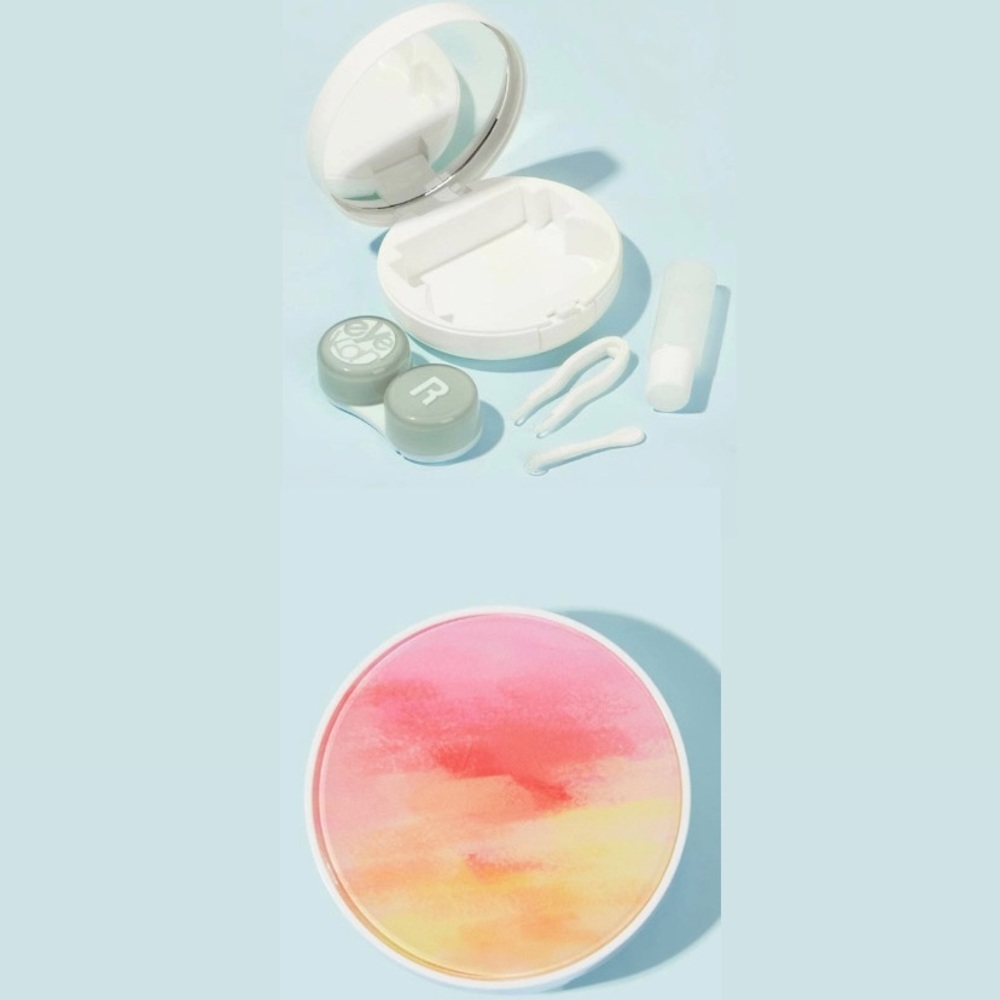 Tie Dye Trendy Contact Lens Travel Case